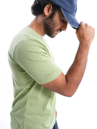 Foam Green Solid T-Shirt