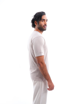 Dune Classic Khakhi Solid T-Shirt