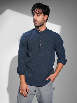 Spell bound Navy Iron-free Kurta