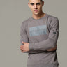 Charg Cargo Steel Grey Sweat Shirt shop online at Estilocus. • Crew neck• Long sleeve• Ribbing around neckline, cuff & hem• High quality print Fit : Comfort fit Size : The model is wearing M size Model height : 6 Feet Wash care : Cold machine wash