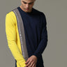 Charg Colorblock Blue Sweat Shirt shop online at Estilocus. • Crew neck• Long sleeve• Ribbing around neckline, Cuff & hem• Contrasting patch work. Fit : Comfort fit Size : The model is wearing M size Model height : 6 Feet Wash care : Cold machine wash