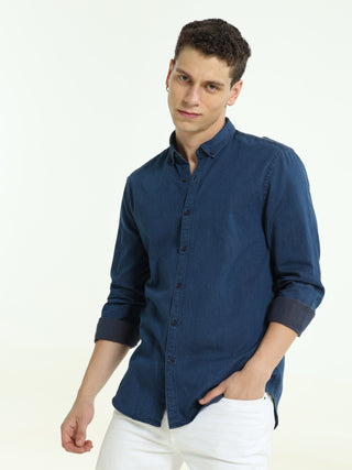 Deep Blue Sea Denim Casual Shirt shop online at Estilocus. • Full-sleeve denim shirt• Cut and sew placket• Regular collar• Double button square cuff.• Curved hemline• Finest quality sewing• Machine wash care• Suitable to wear with all types of bottoms• Ma