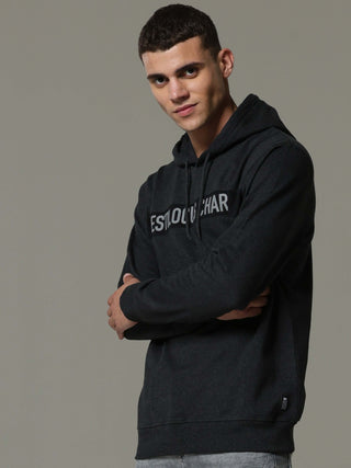 Dark Gray Charg Hoodie shop online at Estilocus. • Crew neck with an attached hood • Adjustable hood with drawcord •A regular fit with long sleeves •Zipper and pocketless • Dress it up with a pair of Denim or Joggers Fit : Comfort fit Size : The model is