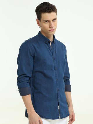 Deep Blue Sea Denim Casual Shirt shop online at Estilocus. • Full-sleeve denim shirt• Cut and sew placket• Regular collar• Double button square cuff.• Curved hemline• Finest quality sewing• Machine wash care• Suitable to wear with all types of bottoms• Ma