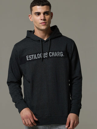 Dark Gray Charg Hoodie shop online at Estilocus. • Crew neck with an attached hood • Adjustable hood with drawcord •A regular fit with long sleeves •Zipper and pocketless • Dress it up with a pair of Denim or Joggers Fit : Comfort fit Size : The model is