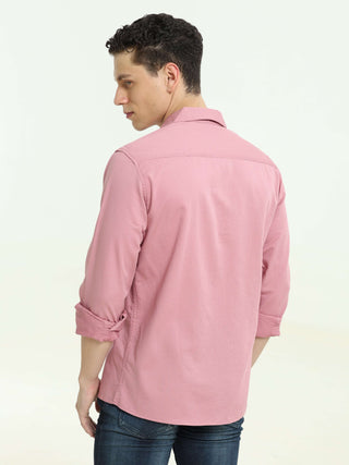 Pink solid cuben colloar shirt shop online at Estilocus. • 100% Cotton , Full-sleeve solid shirt• Cuban collar• Double button edge cuff • Pocketess • Curved bottom hemline . • All double needle construction, finest quality sewing• Machine wash care• Suita