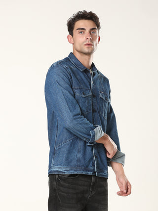 Dark Blue Denim Shirt