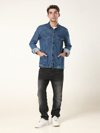 Dark Blue Denim Shirt