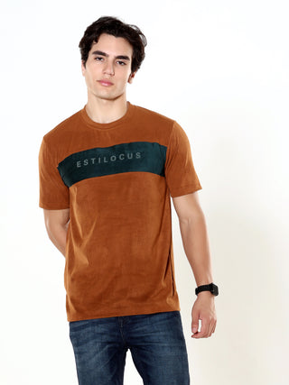 Mocha Brown Velvet T-shirt