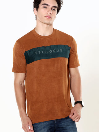 Mocha Brown Velvet T-shirt