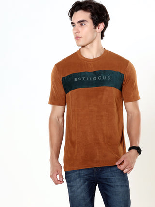 Mocha Brown Velvet T-shirt