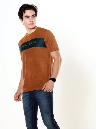 Mocha Brown Velvet T-shirt