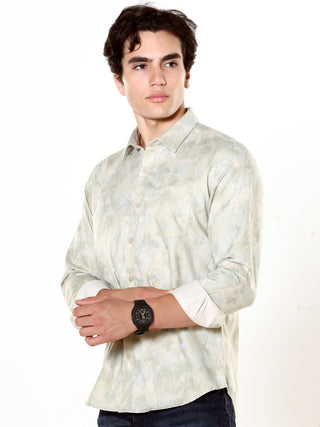 Titanite Meadow Beige Printed Shirt