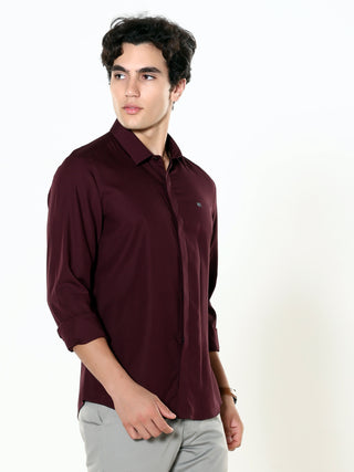 Vintage Wine Seamless Solid Shirt