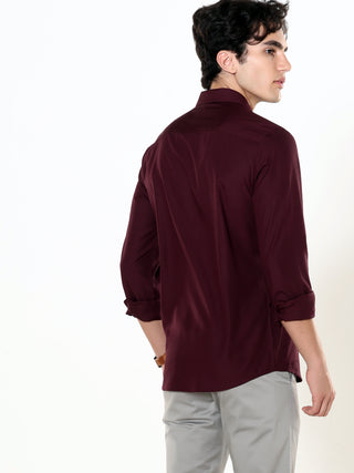 Vintage Wine Seamless Solid Shirt