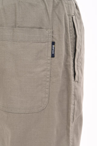 Carbon Grey Linen Blend Straight Fit Trousers