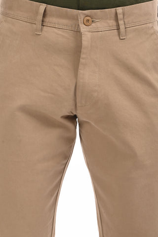 Khaki Slim Fit Cotton Chinos