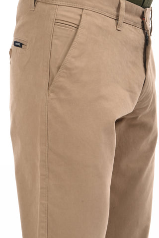 Khaki Slim Fit Cotton Chinos