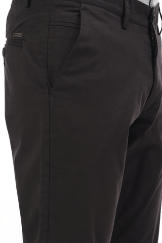 Black Slim Fit Cotton Chinos