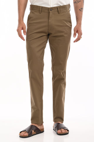 Royal Khaki Slim Fit Cotton Chinos