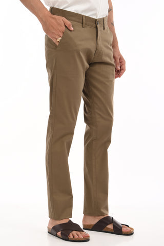 Royal Khaki Slim Fit Cotton Chinos