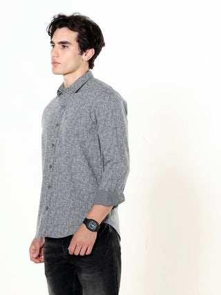 Ashen Aura Grey Printed Casual Shirt - model_poseposition_of_shirtporduct_type