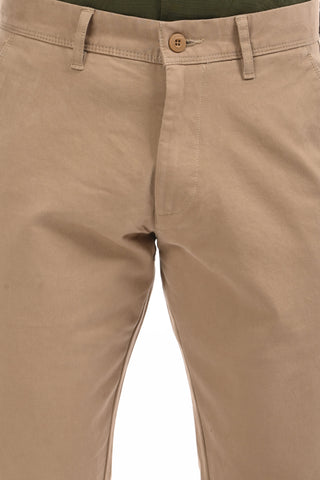 Beige Slim Fit Cotton Twill Chino - model_poseposition_of_shirtporduct_type