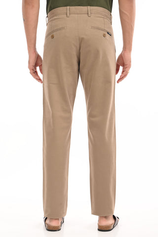 Beige Slim Fit Cotton Twill Chino - model_poseposition_of_shirtporduct_type