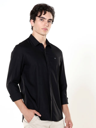 Black Onyx Seamless Solid Shirt - model_poseposition_of_shirtporduct_type