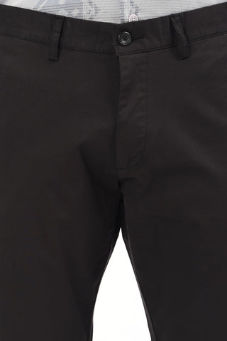 Black Slim Fit Cotton Chinos - model_poseposition_of_shirtporduct_type