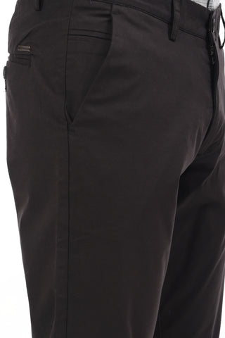 Black Slim Fit Cotton Chinos - model_poseposition_of_shirtporduct_type