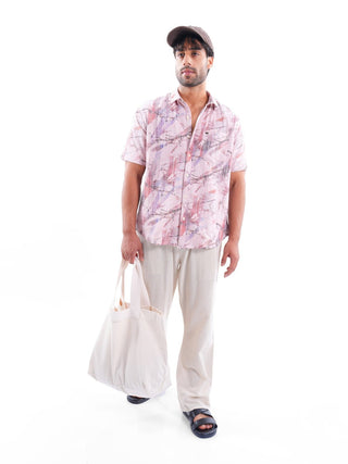 Blush Multi - color Iron free Shirt - model_poseposition_of_shirtporduct_type