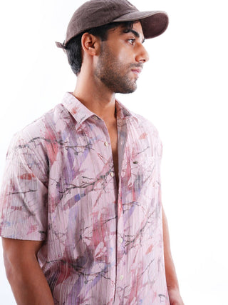Blush Multi - color Iron free Shirt - model_poseposition_of_shirtporduct_type