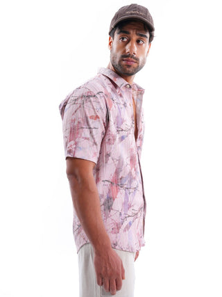Blush Multi - color Iron free Shirt - model_poseposition_of_shirtporduct_type