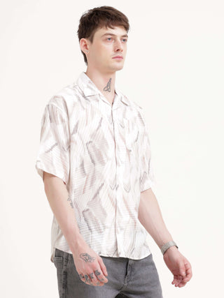 Brown Crochet Oversized Shirt - model_poseposition_of_shirtporduct_type