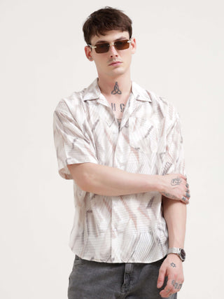 Brown Crochet Oversized Shirt - model_poseposition_of_shirtporduct_type