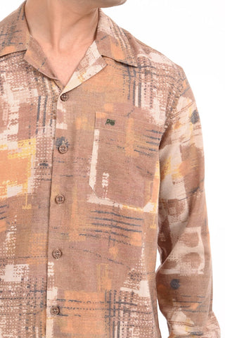 Brown Digital Printed Casual Shirt - model_poseposition_of_shirtporduct_type