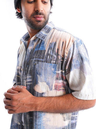 Burro Multi - colored Ribbed Casual - model_poseposition_of_shirtporduct_type