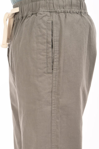 Carbon Grey Linen Blend Straight Fit Trousers - model_poseposition_of_shirtporduct_type