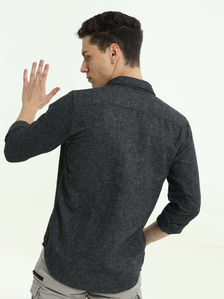 Charcoal Grey Voyager Shirt - model_poseposition_of_shirtporduct_type