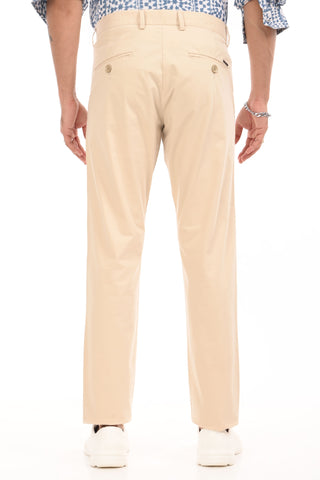 Cream Slim Fit Cotton Chinos - model_poseposition_of_shirtporduct_type