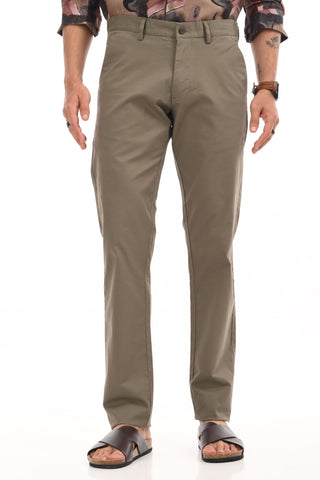 Dark Grey Slim Fit Cotton Chinos - model_poseposition_of_shirtporduct_type