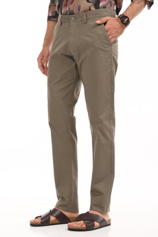 Dark Grey Slim Fit Cotton Chinos - model_poseposition_of_shirtporduct_type