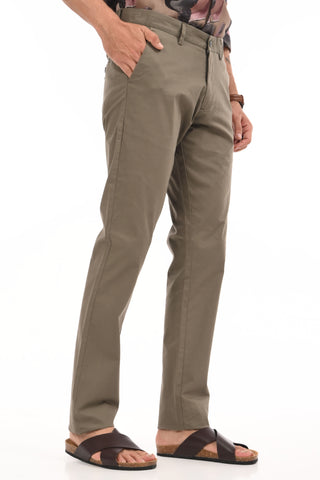 Dark Grey Slim Fit Cotton Chinos - model_poseposition_of_shirtporduct_type