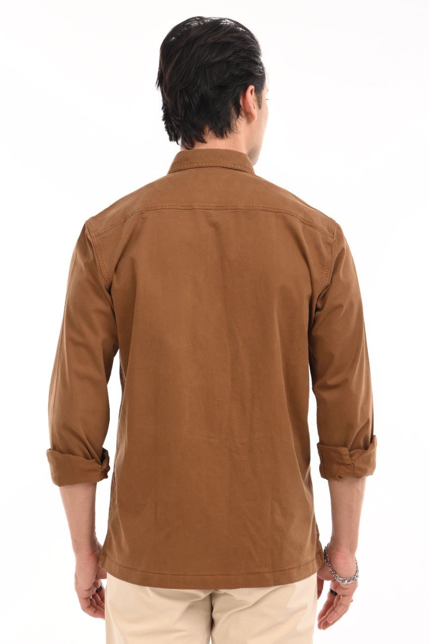 Dessert Brown Cargo Shirt - model_poseposition_of_shirtporduct_type