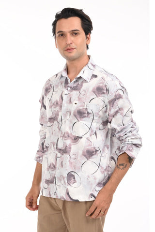 Dune Brown Drop Shoulder Casual Shirt - model_poseposition_of_shirtporduct_type