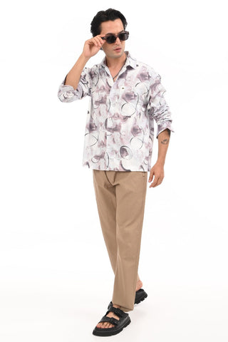 Dune Brown Drop Shoulder Casual Shirt - model_poseposition_of_shirtporduct_type