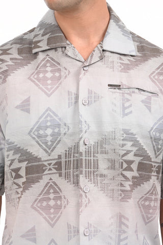 Eclipse Mirage Grey Oversized Shirt - model_poseposition_of_shirtporduct_type