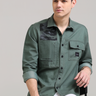 Xenon Olive Denim Shirt_ Casual Shirt_ estilocus