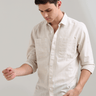 Pure Cotton white Stripes Casual Shirt shop online at Estilocus. 100% cotton; full-sleeve check shirt; Cut and sew placket; Regular collar; Double button edge cuff; Double pocket; curved bottom hemline; all double needle construction, finest quality sewin